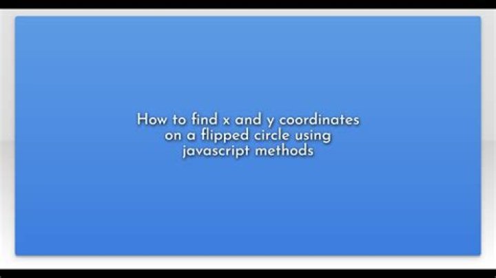 How to find x and y coordinates on a flipped circle using javascript methods