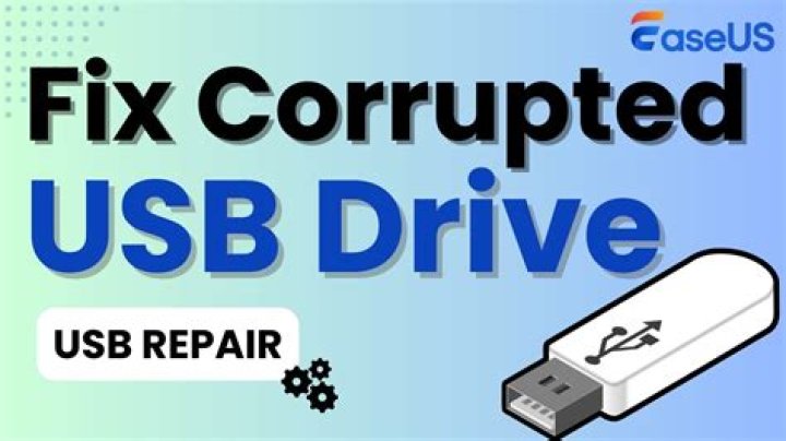 How to fix corrupted filesystem (shows as RAW) in USB device?