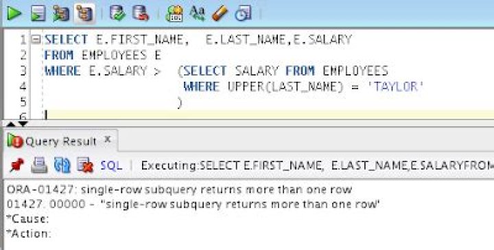How to fix Ora-01427 single-row subquery returns more than one row in select?
