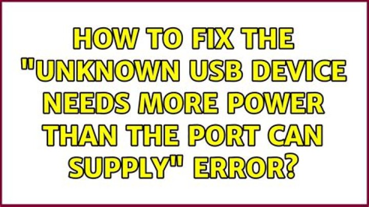 How to fix the 