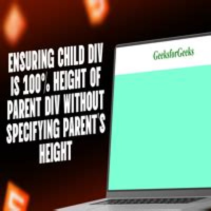 How to force child div to be 100% of parent div's height without specifying parent's height?
