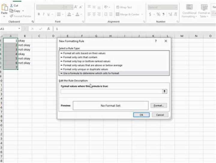 How to format a cell based on another cell value in Excel?