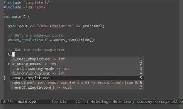 How to get code completion in emacs?
