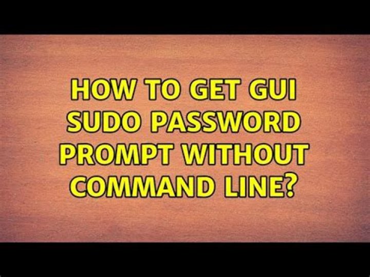 How to get GUI sudo password prompt without command line?