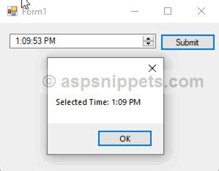 How to get only time from date-time C# [closed]