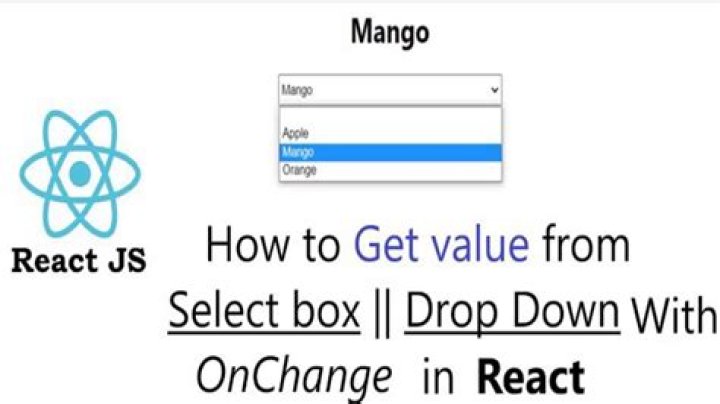 How to get selected value of a dropdown menu in ReactJS