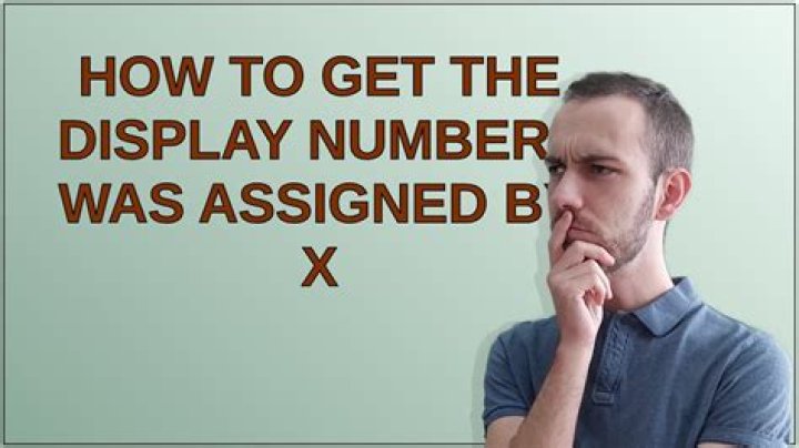 How to get the display number I was assigned by X