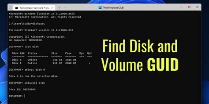 How to get the GUID of different HDD partitions?