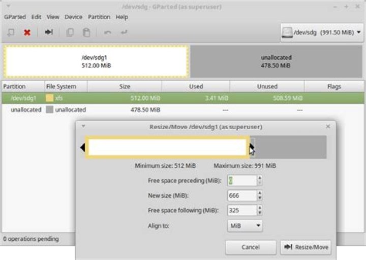 How to grow xfs formated disk?