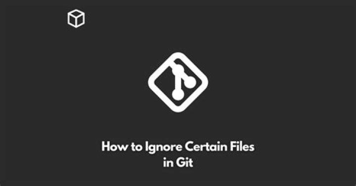 How to ignore certain files in Git