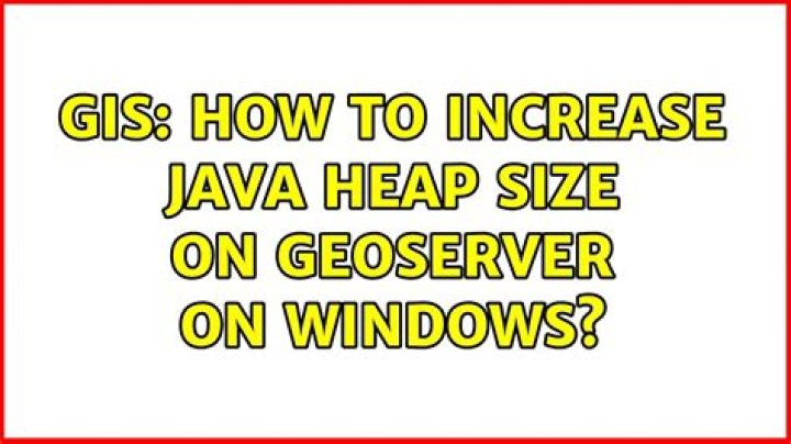 How to increase JAVA Heap Size?