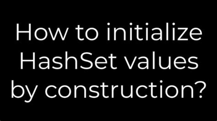 How to initialize HashSet values by construction?