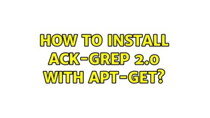 How to install ack-grep 2.0 with apt-get?