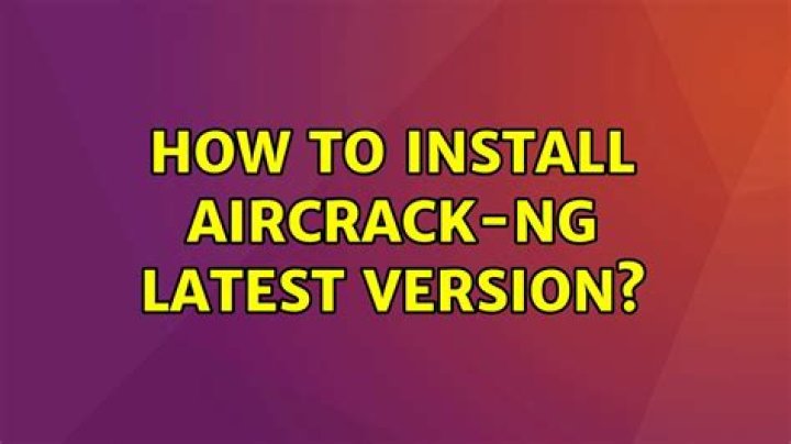 How to install aircrack-ng latest version