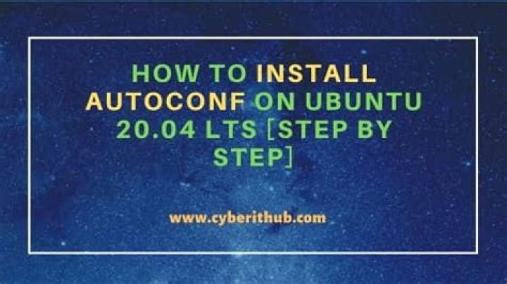 How to install autoconf