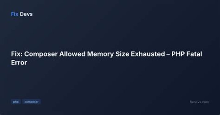 How to install composer when I get allowed memory error