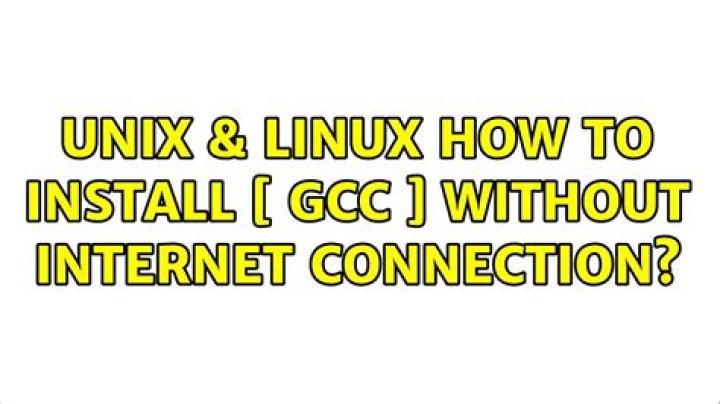 How to install gcc without internet connection?