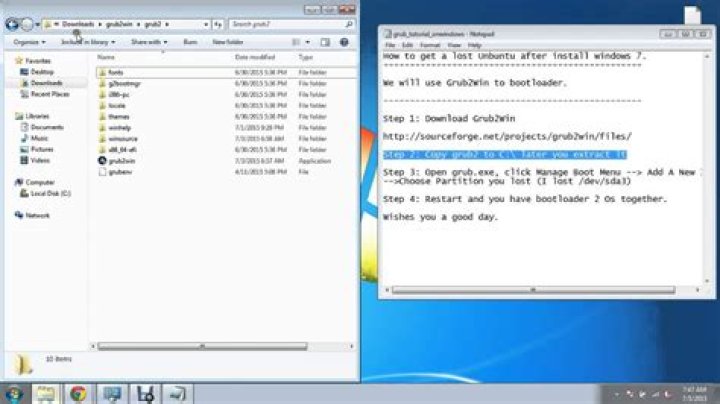 How to install grub2 in windows 10/UEFI laptop