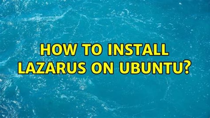 How to install Lazarus on Ubuntu