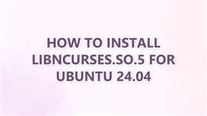 How to install libncurses.so.5 in Ubuntu 20.04?