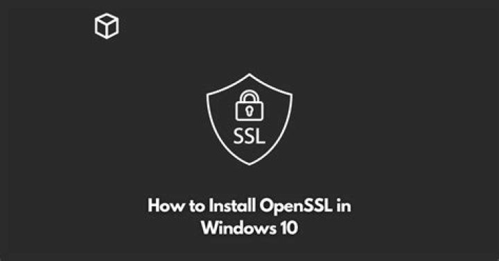 How to install OpenSSL in windows 10?