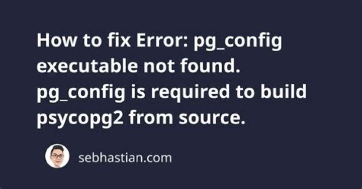 How to install psycopg2 with pg_config error?