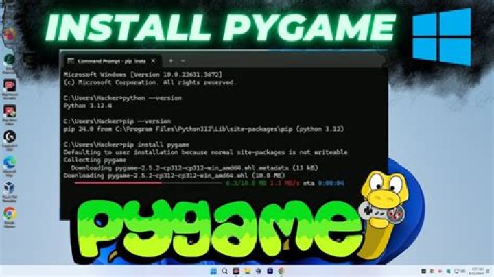 How to install pygame?