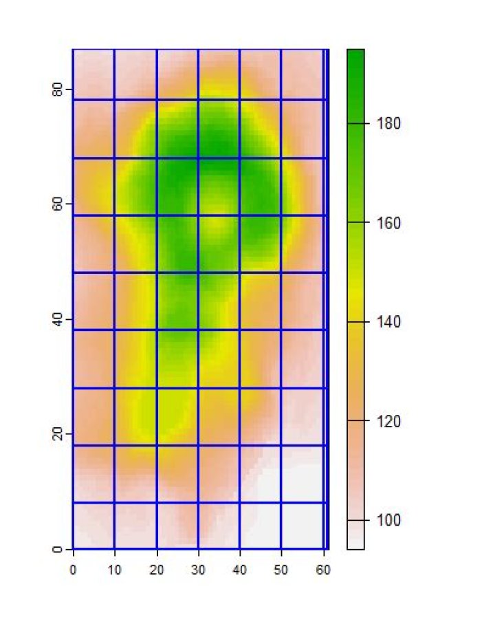 How to iterate crop raster in R using a moving window?