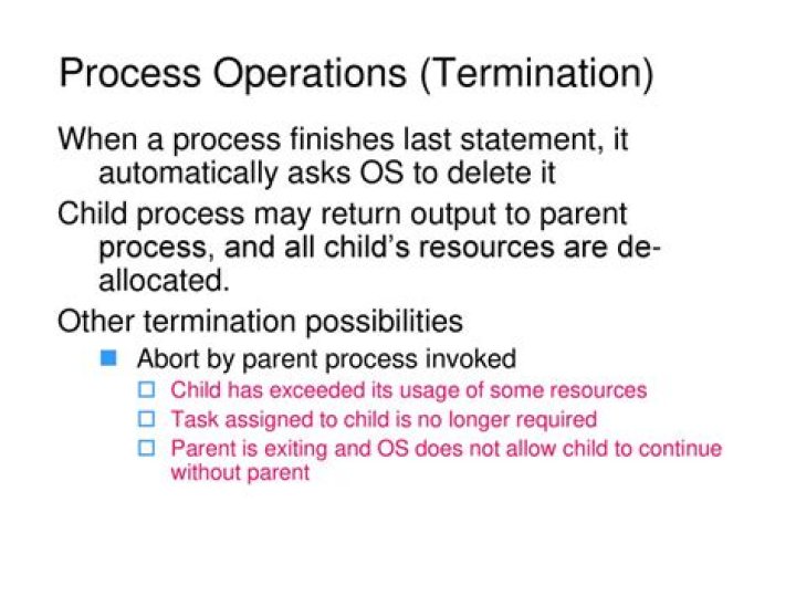 How to kill a child process by the parent process?