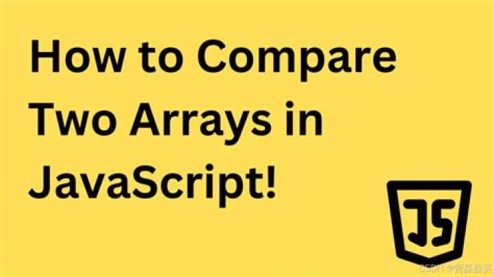 How to know if two arrays have the same values