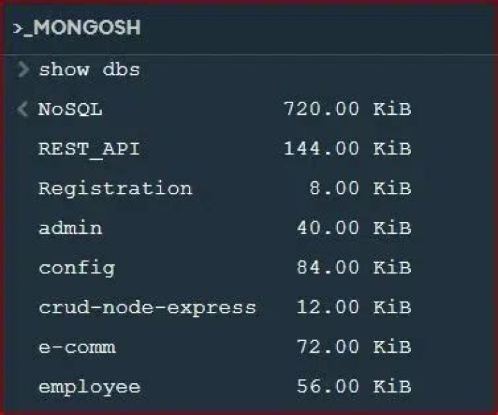How to list all databases in the mongo shell?