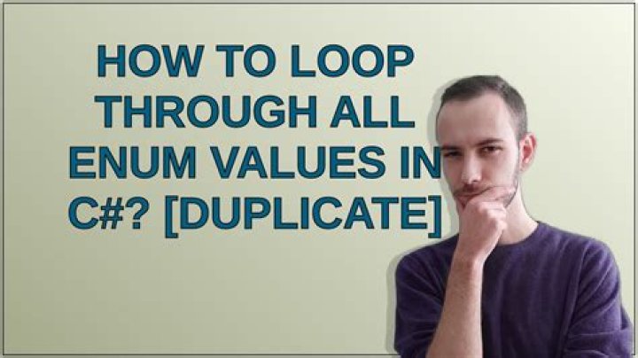 How to loop through all enum values in C#? [duplicate]