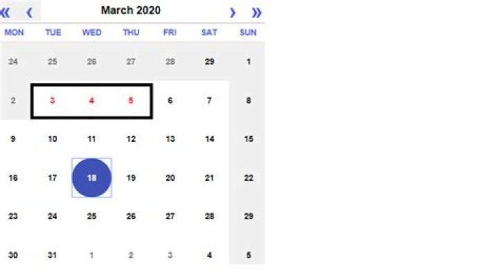 How to mark particular dates in react-calender
