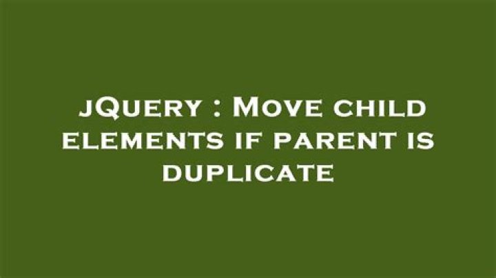 How to move child element from one parent to another using jQuery [duplicate]