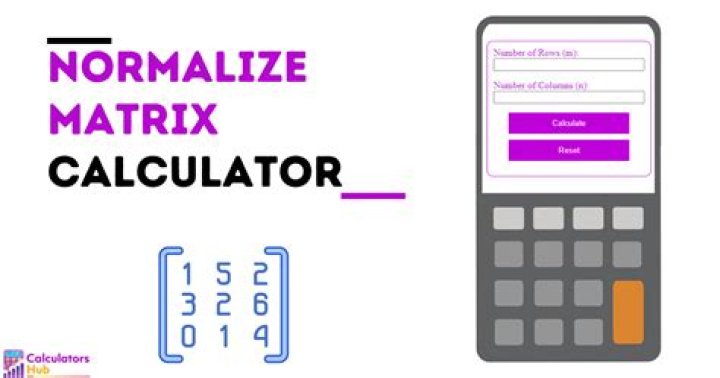 How to normalize the matrix?