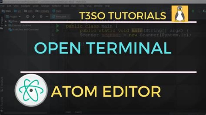 How to open the terminal in Atom?