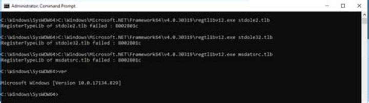 How to overcome regtlibv12 error and register a type library (OLE)?