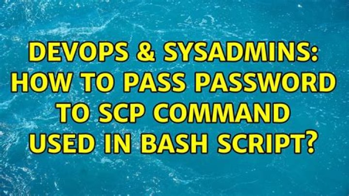 How to pass password to scp?