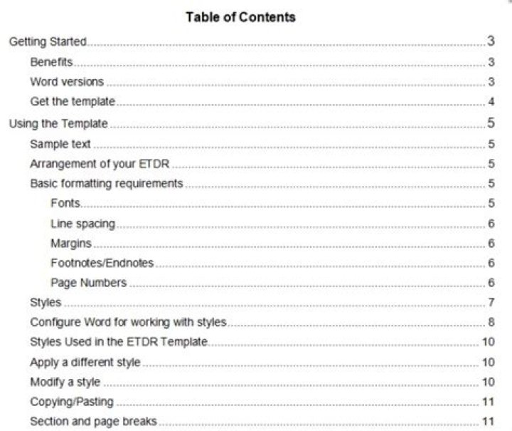 How to prevent an embedded object picture from appearing in the table of contents in Word 2013?