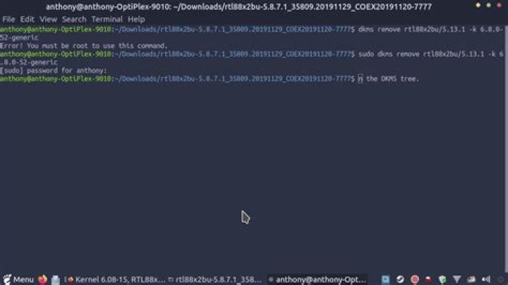 How to properly remove kernel modules for RTL88x2BU in Ubuntu MATE 19.04