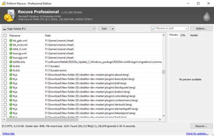 How to purge deleted file names?