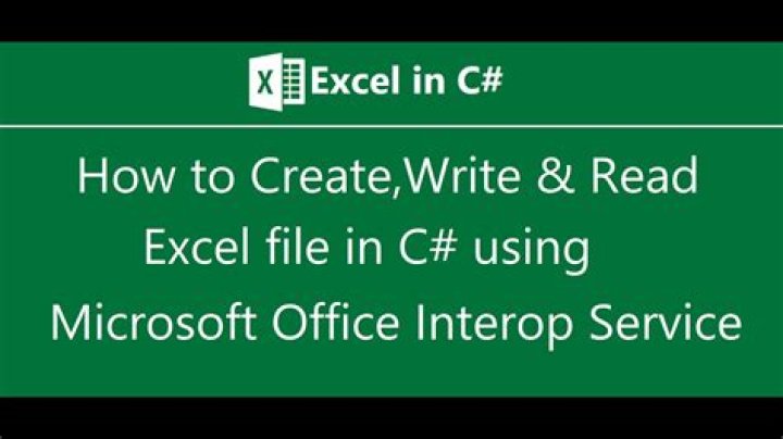 How to read and write excel file