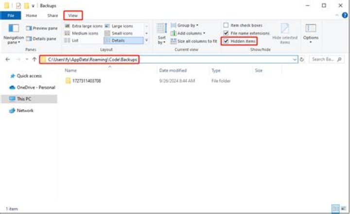 How to recover unsaved file (Visual Studio Code)?