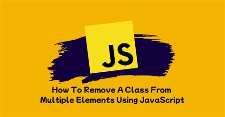 How to remove a class from elements in pure JavaScript?