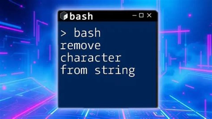 How to remove characters in the middle of a string in bash