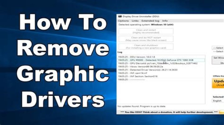 How to remove graphics driver
