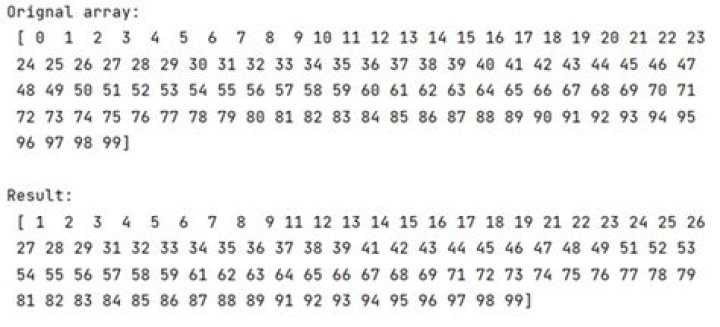 How to remove specific elements in a numpy array