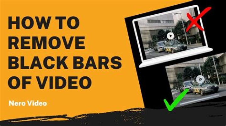 How to remove the black bars with Openshot