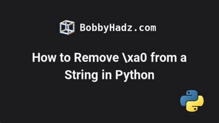 How to remove \xa0 from string in Python?