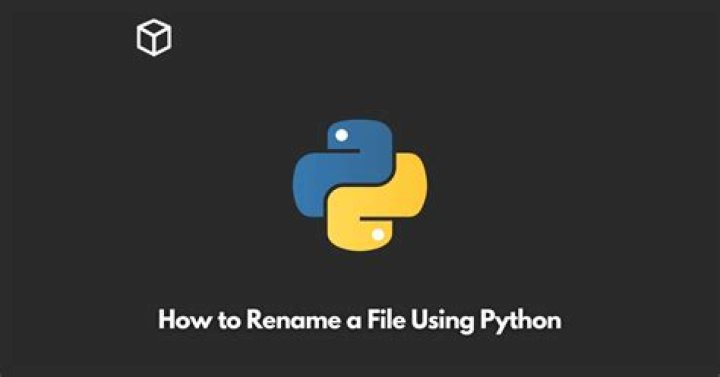 How to rename a file using Python